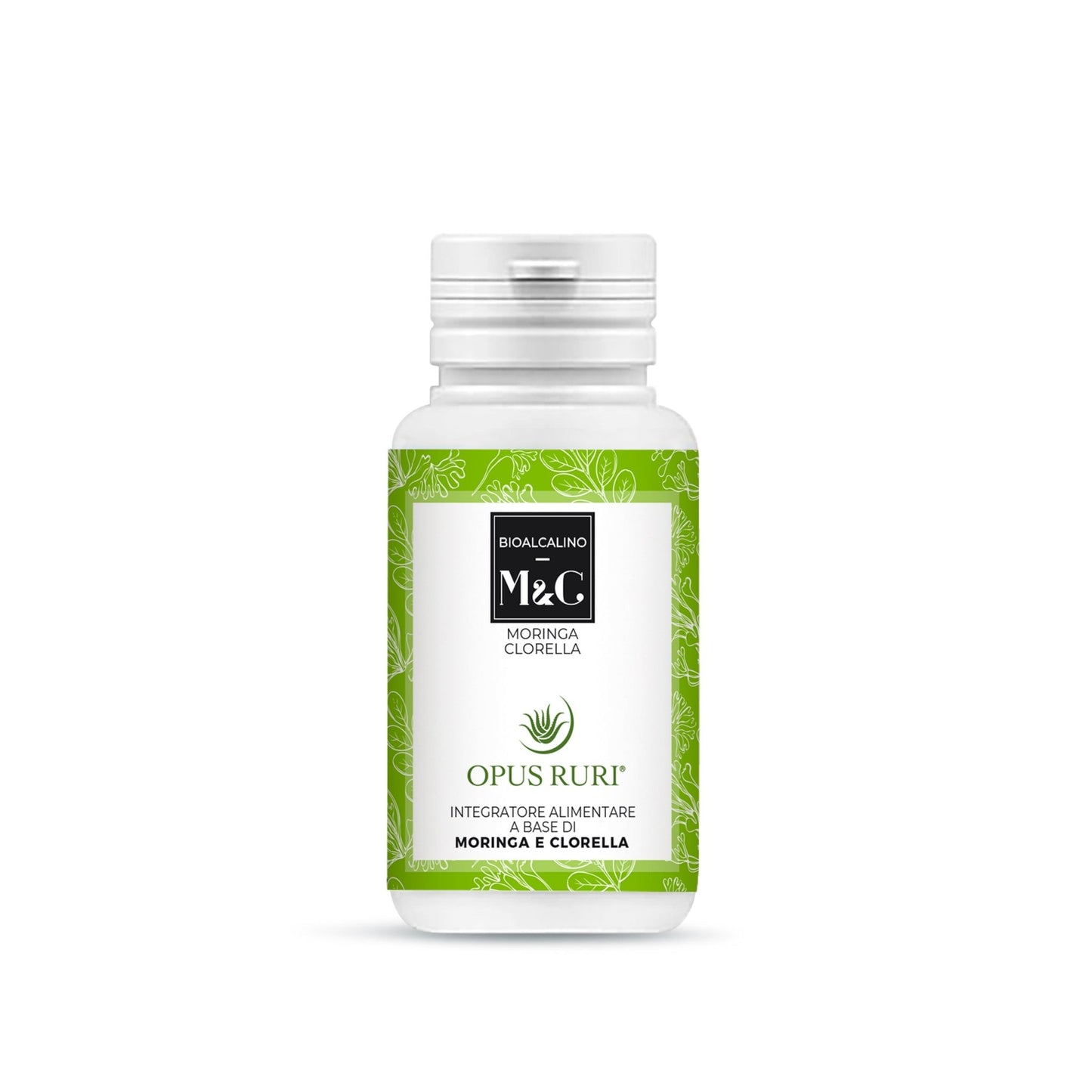 Bioalcalino M&C Moringa & Clorella 90 Capsule 450 mg - Opus Ruri
