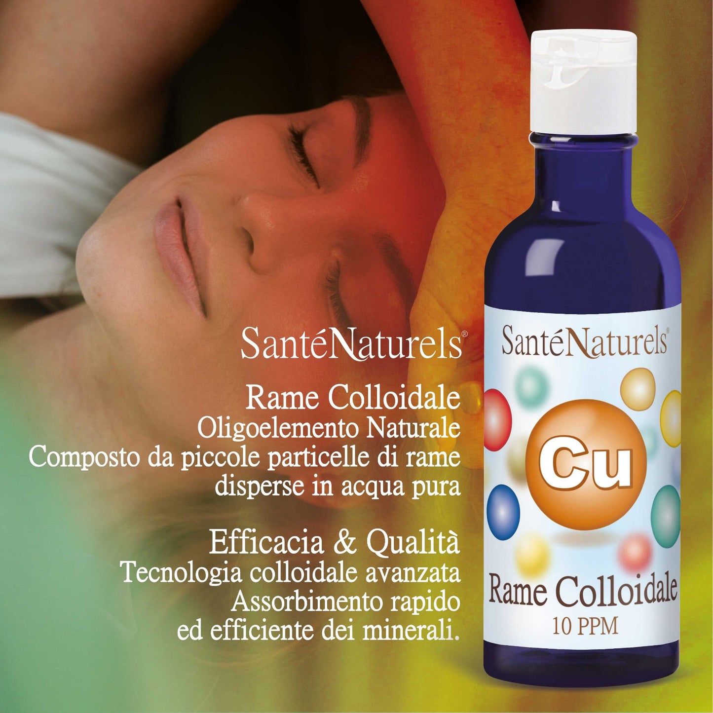 Rame Colloidale Artrite, Osteoporosi, Ossa, Antinfiammatorio. 10 ppm 200 ml