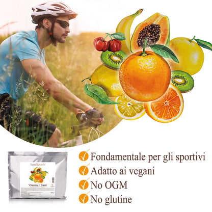 Acido Ascorbico Purissimo Vitamina C Polvere Idrosolubile: 1 kg Polvere Fine