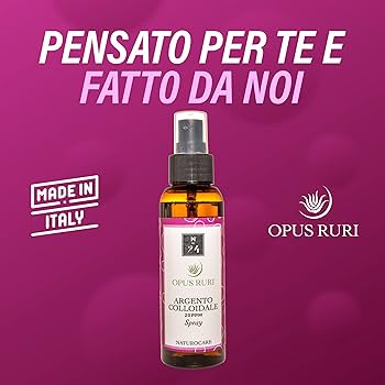 O plata coloidal 20 ppm spray 100 ml antibacteriano, antifúngico, antiinflamatorio, antiparasitario, descongestionante