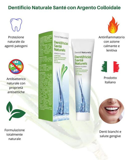 Dentifricio Argento Colloidale Vero®, Aloe Arborescens Senza Fluoro