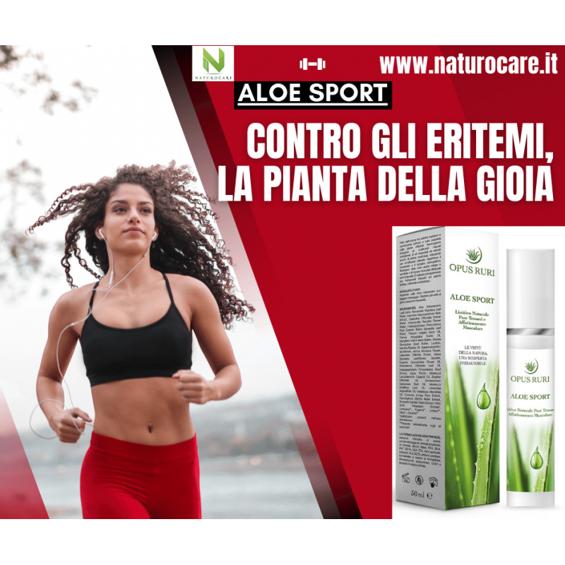 aloe sport 50 ml analgesic action, treatment of muscle contractures, joint stiffness, prevent muscle tears