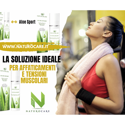 aloe sport 50 ml analgesic action, treatment of muscle contractures, joint stiffness, prevent muscle tears