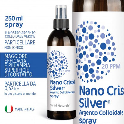 Argento Colloidale Vero® NANO CRISTAL SILVER® 20 ppm 250 ml Spray