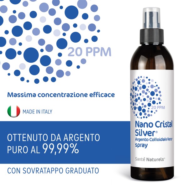 Argento Colloidale Vero® NANO CRISTAL SILVER® 20 ppm 250 ml Spray