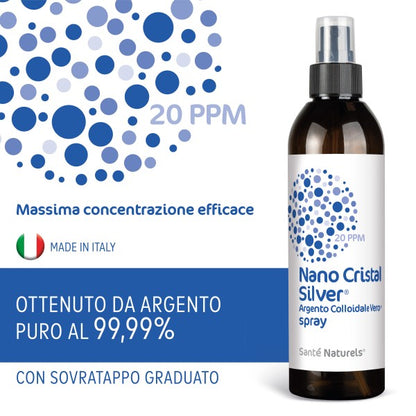 Argento Colloidale Vero® NANO CRISTAL SILVER® 20 ppm 250 ml Spray