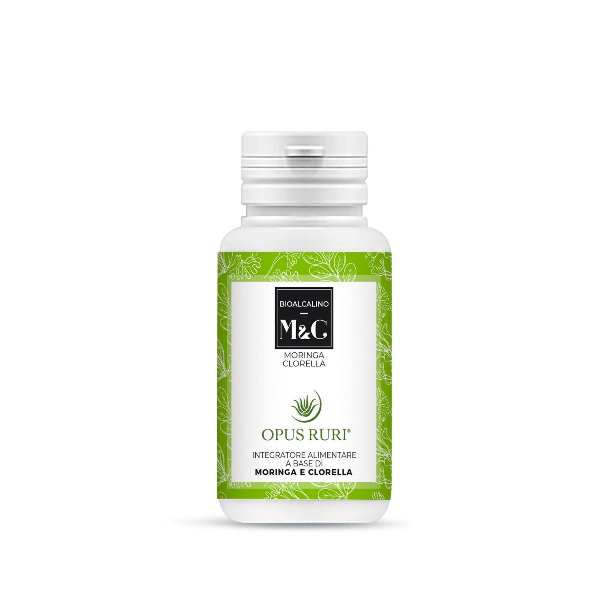 Bioalcalino M&C Moringa & Clorella 90 Capsule 450 mg - Opus Ruri