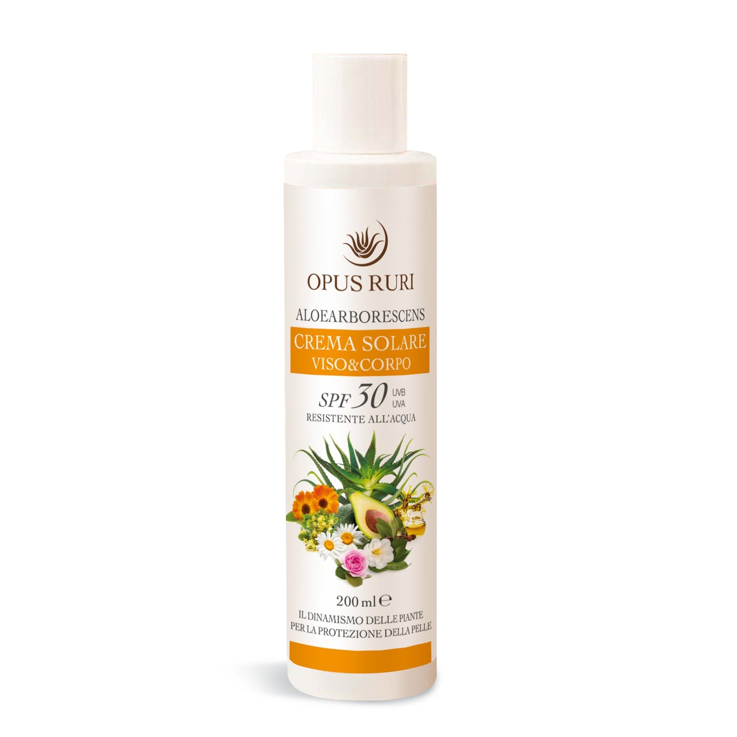 Crema Solare Aloe Arborescens Viso & Corpo SPF30 antiossidante | Protezione sicura dai raggi UVA e UVB - Opus Ruri