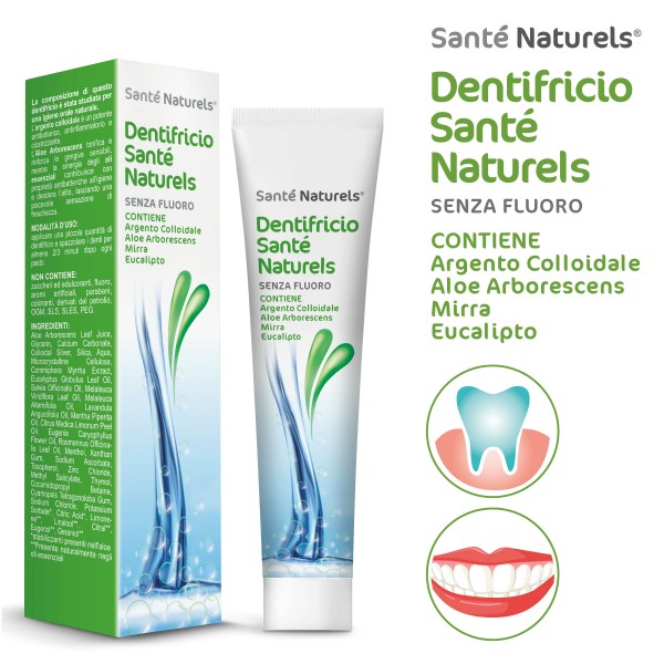 Dentifricio Argento Colloidale Vero®, Aloe Arborescens Senza Fluoro