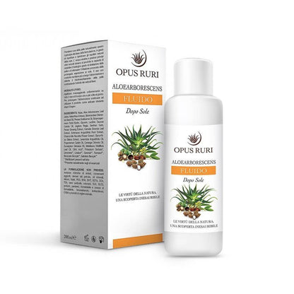 fluido dopo sole a base di aloe arborescens 200 ml | lenitivo, idrata e rigenera la pelle - Opus Ruri