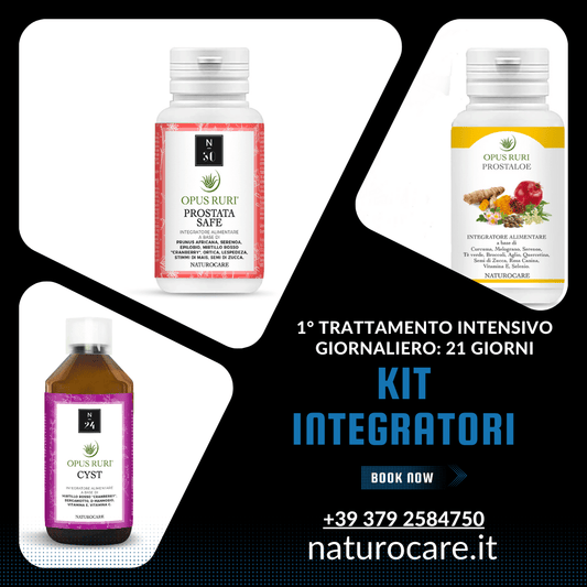 KIT per 1° trattamento intensivo giornaliero di 21 giorni del protocollo prostata e vie urinarie - Opus Ruri