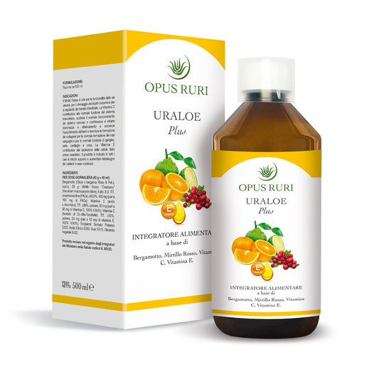 uraloe plus 500 ml per il benessere delle vie urinarie con Cranberry e Bergamotto - Opus Ruri