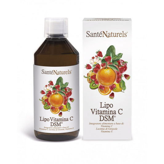 Lipo Vitamina C DSM® Liposomiale 500 ml - No Alcol - No Soia - Gusto Fragola